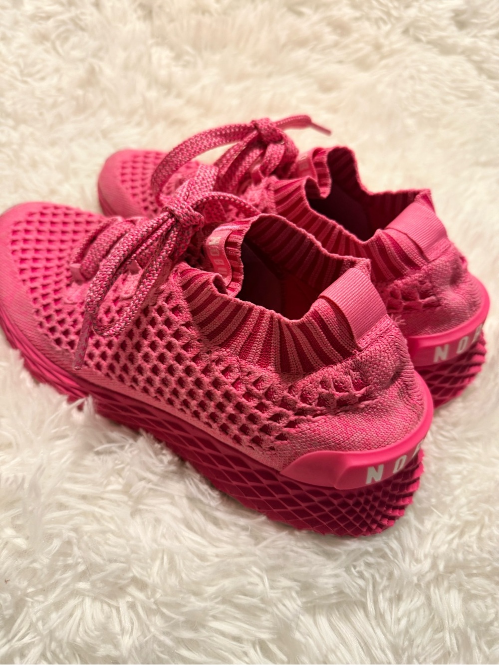 NOBULL Knit Slip-On Athletic Shoes - Hot Pink